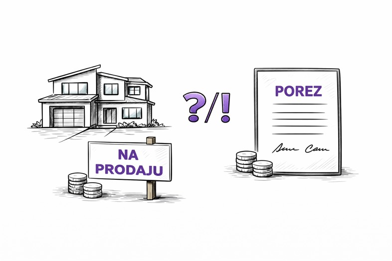 kada ćete platiti porez na prodaju nekretnine ili porez na dohodak od otuđenja nekretnine